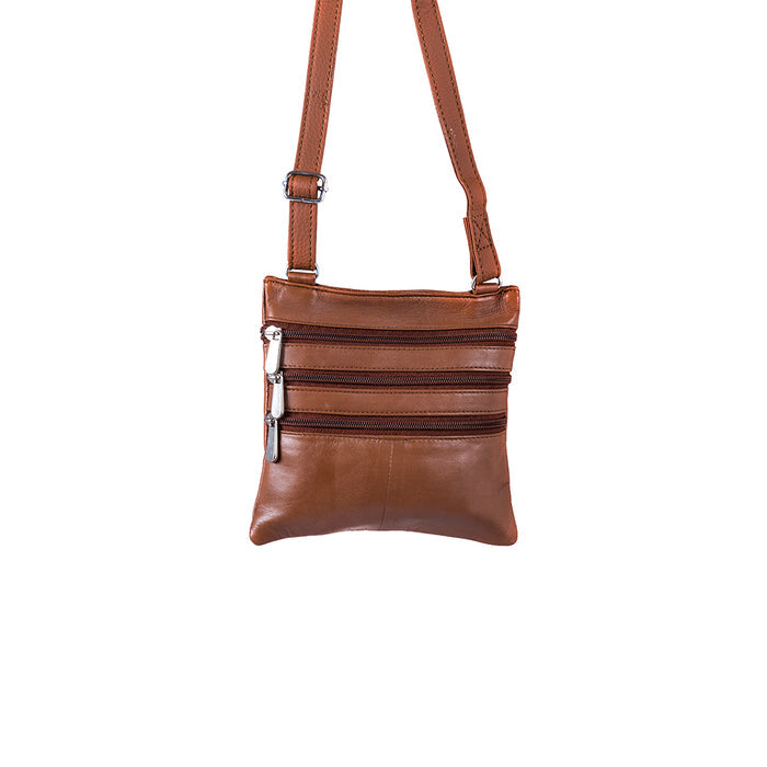 115568-30-CHAMPSSacabandouliereencuir-01-CHAMPS | Leather crossbody bag-Women's Handbags | Accessories-Champs-Yellow Shoes