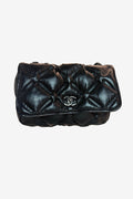 Chanel Quilted Puffy Leather Chain Shoulder Bag