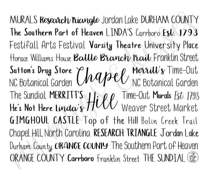 Chapel Hill, NC Travel Mug