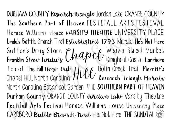 Chapel Hill, NC Tumbler