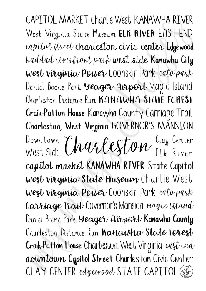 Charleston, WV Spiral Notebook