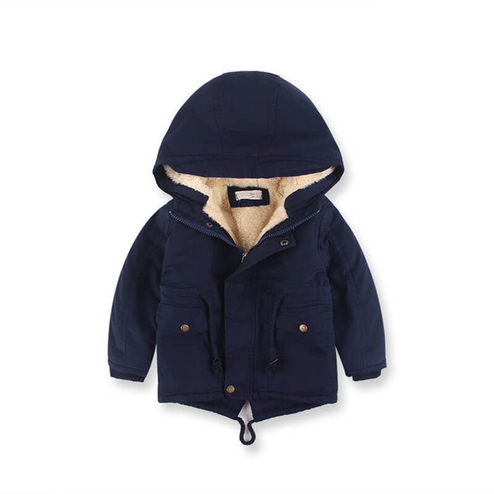 Children's Autumn And Winter Clothing | Boys Cashmere Winter Coat