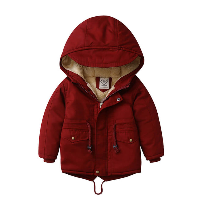 Children's Autumn And Winter Clothing | Boys Cashmere Winter Coat