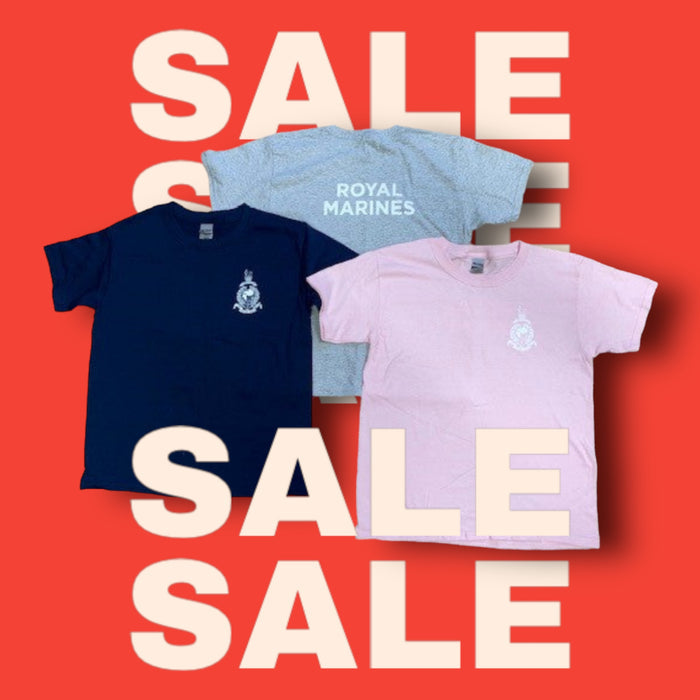 Children's Royal Marines Corps Crest T-Shirt - OS Light Pink