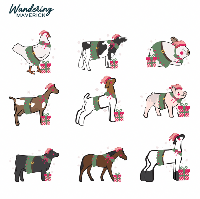 Christmas Elf- Choose Your Animals – Infant/Toddler/Youth