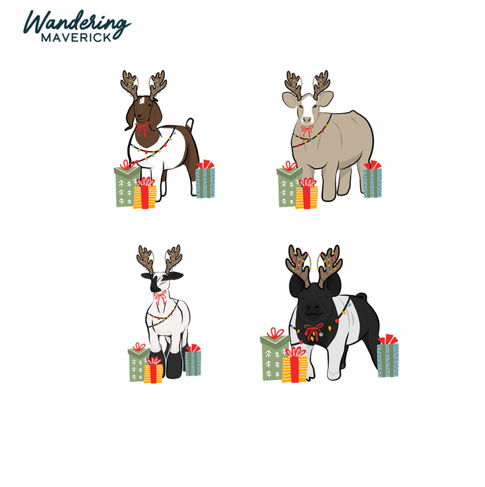 Christmas Reindeer- Choose Your Animals – Infant/Toddler/Youth