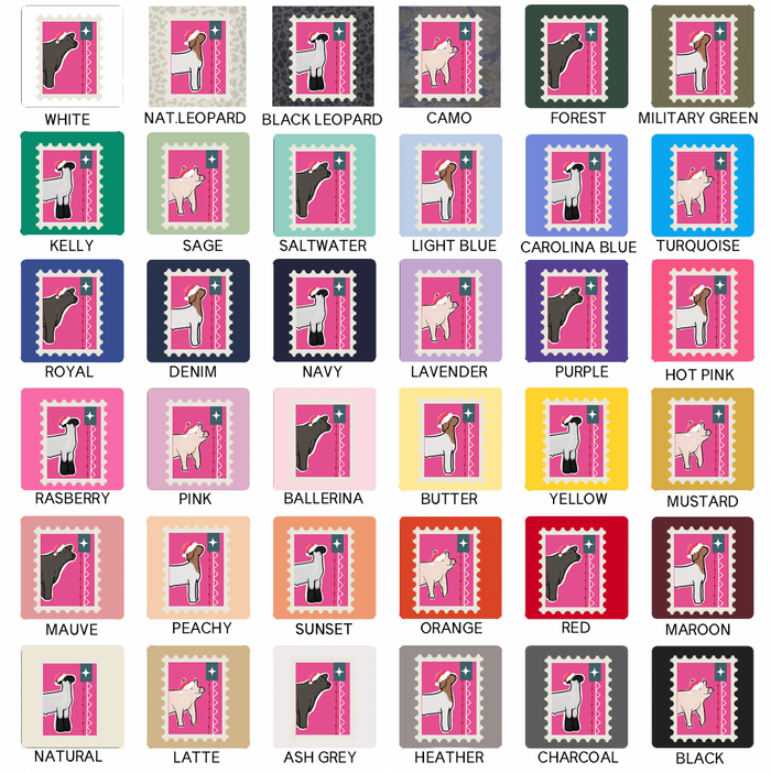 Christmas Stamp- Choose Your Animals – Infant/Toddler/Youth