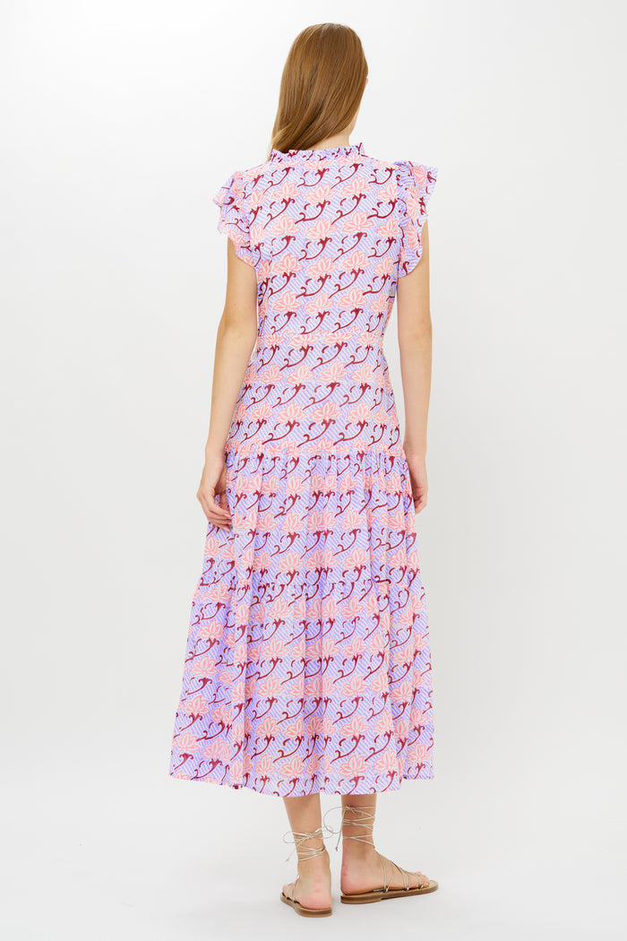 Cinched Flirty Midi- Florence Petal