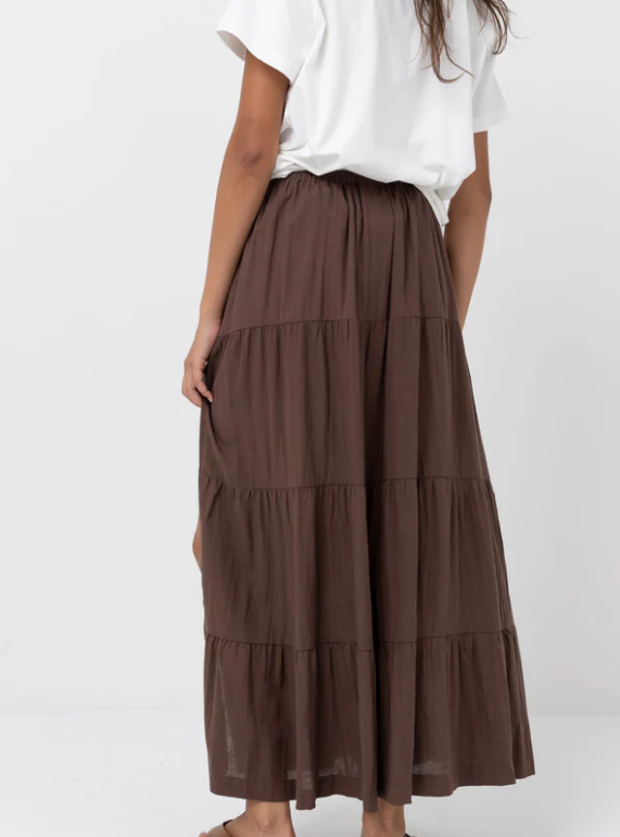 Classic Tiered Maxi Skirt
