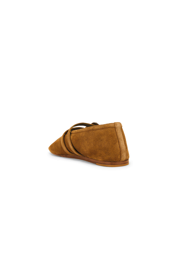 Claudia Slipper  - Taupe Suede