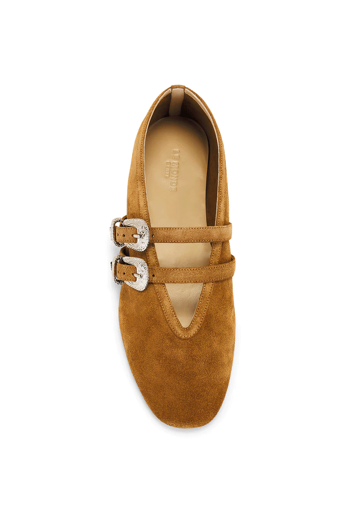 Claudia Slipper  - Taupe Suede