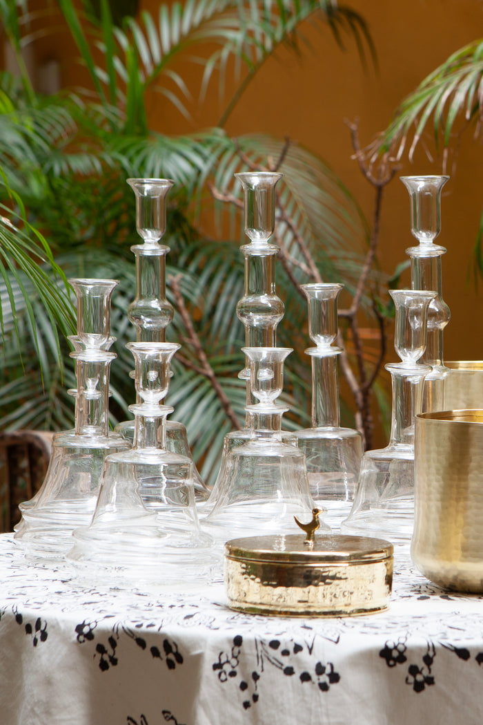Clear Candle Holder