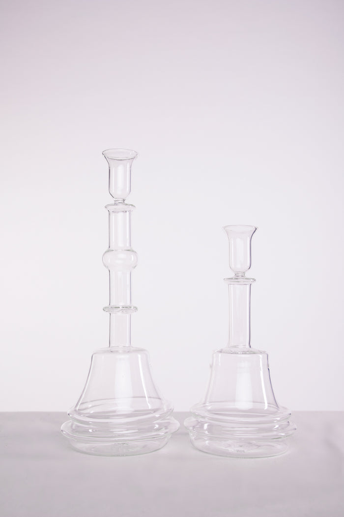 Clear Candle Holder