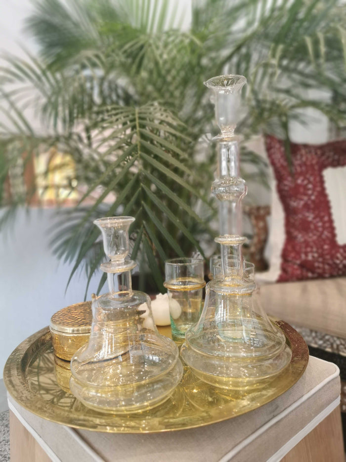 Clear Candle Holder