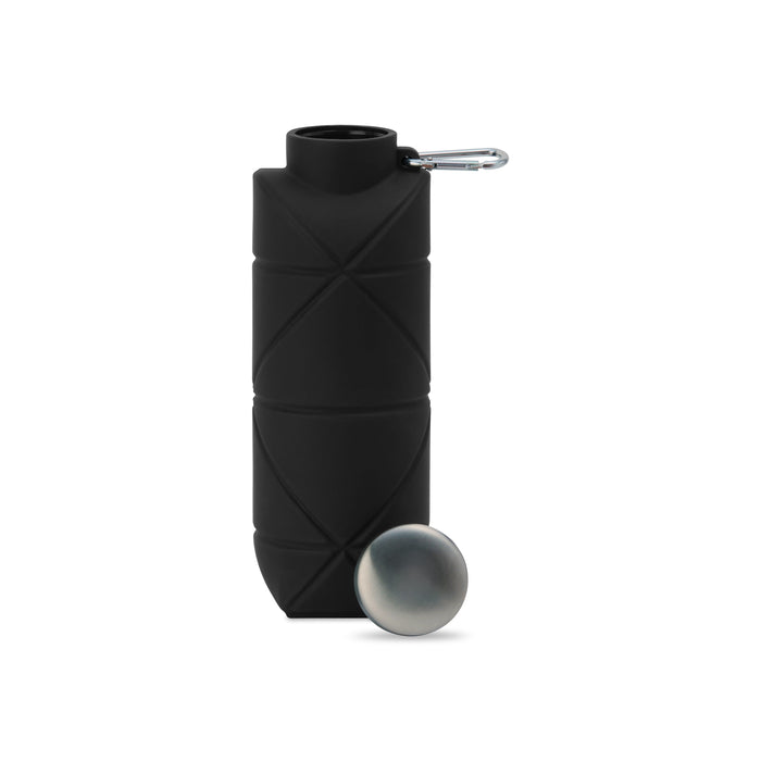 Clix Collapsible Silicone Bottle w/ Carabiner - 23 Oz.