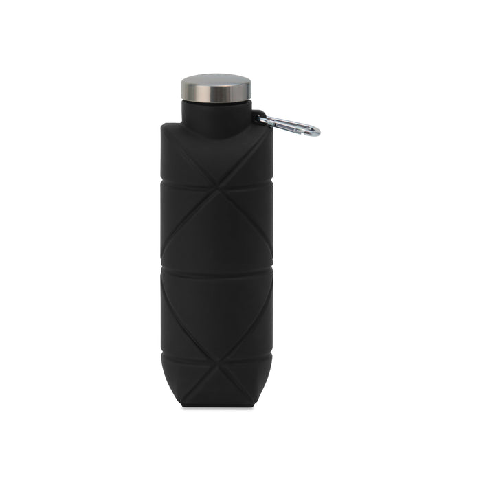 Clix Collapsible Silicone Bottle w/ Carabiner - 23 Oz.