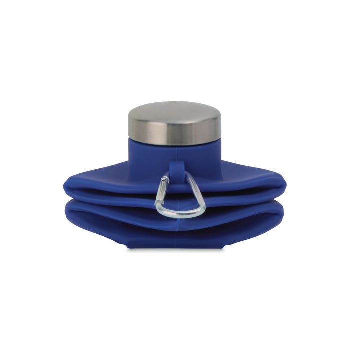 Clix Collapsible Silicone Bottle w/ Carabiner - 23 Oz.
