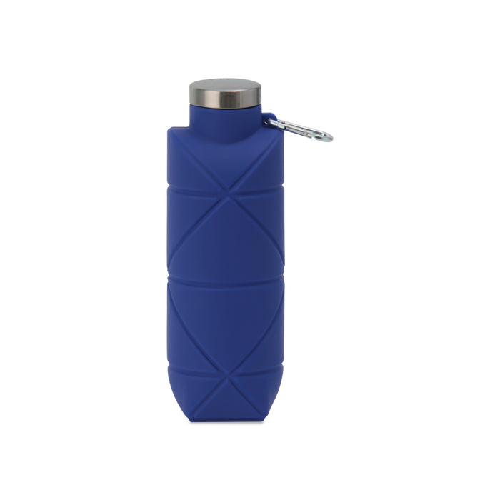 Clix Collapsible Silicone Bottle w/ Carabiner - 23 Oz.