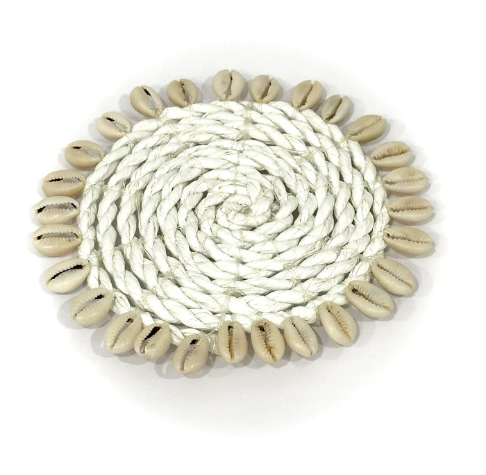 Coaster with Cowrie shells
