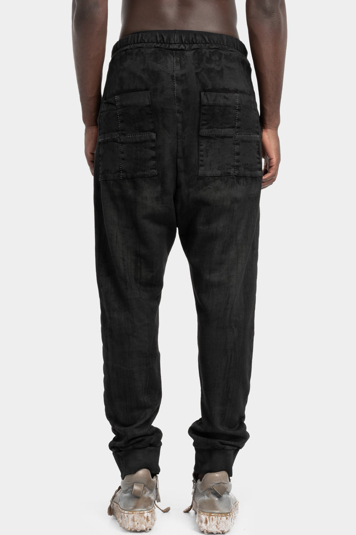 MD75 | AW25 - Coated drop crotch sweatpants MD12166