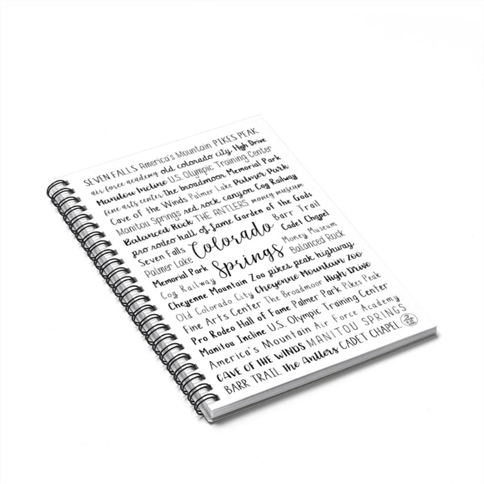 Colorado Springs, CO Spiral Notebook