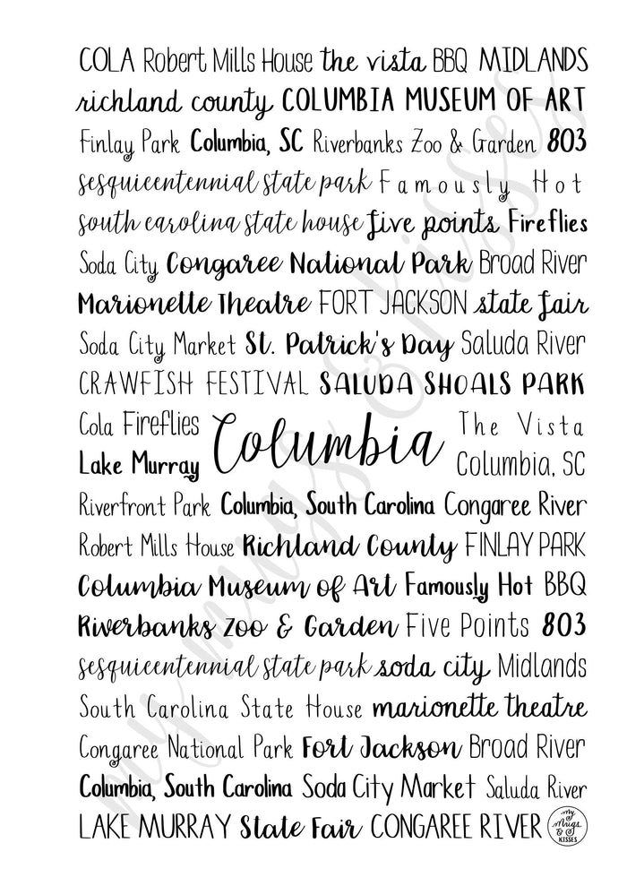 Columbia, SC Spiral Notebook