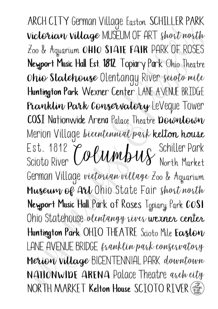 Columbus, OH Spiral Notebook
