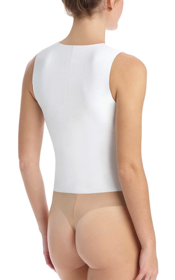 Commando Faux Leather Deep-V Bodysuit - BDS014