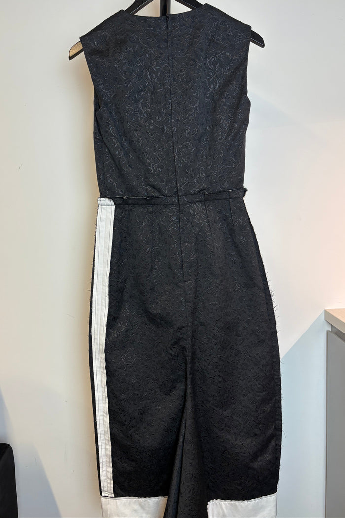 Comme Des Garcons Floral Jacquard Midi Dress