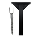 Composite Screw In Library Post and Topper Black