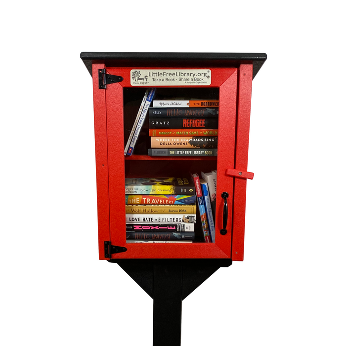 Composite Screw In Library Post and Topper Black