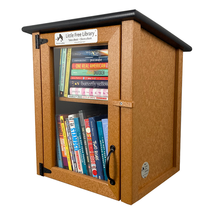 Composite Two Story Cedar Little Free Library