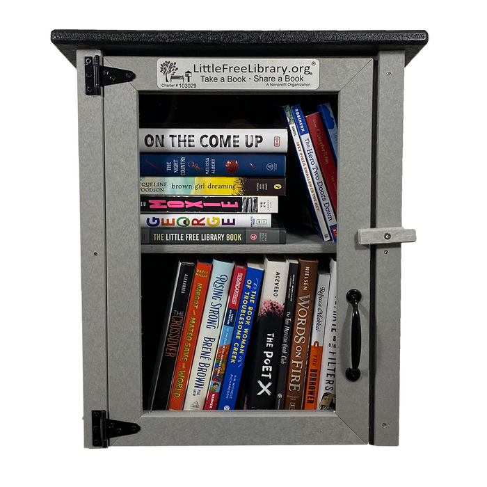 Composite Two Story Gray Kit Little Free Library