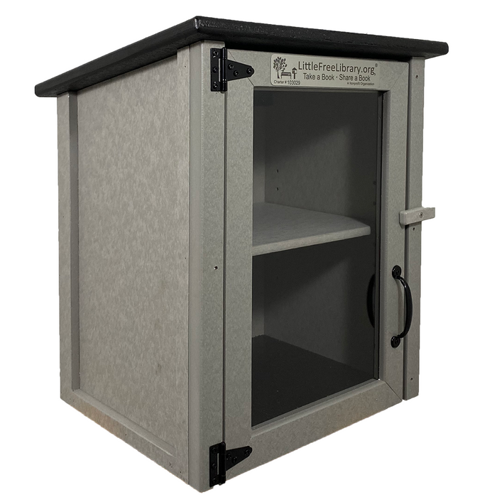 Composite Two Story Gray Kit Little Free Library