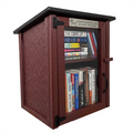 Composite Two Story Maroon Little Free Library