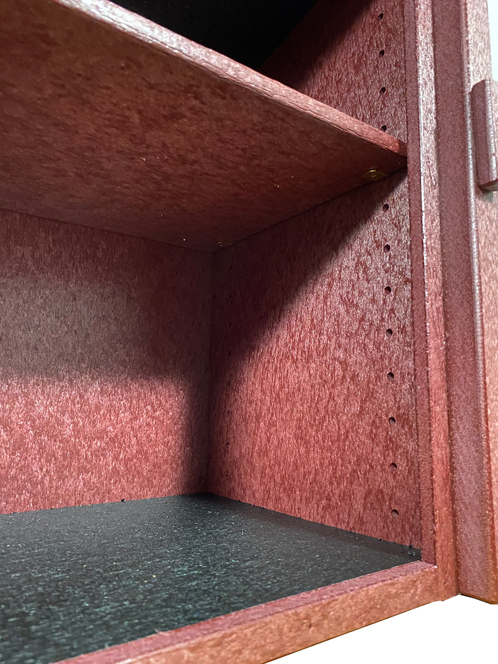 Composite Two Story Maroon Little Free Library