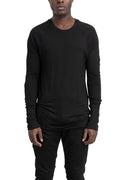Thom Krom | SS26 - Contrast long sleeve tee, Black MTS941