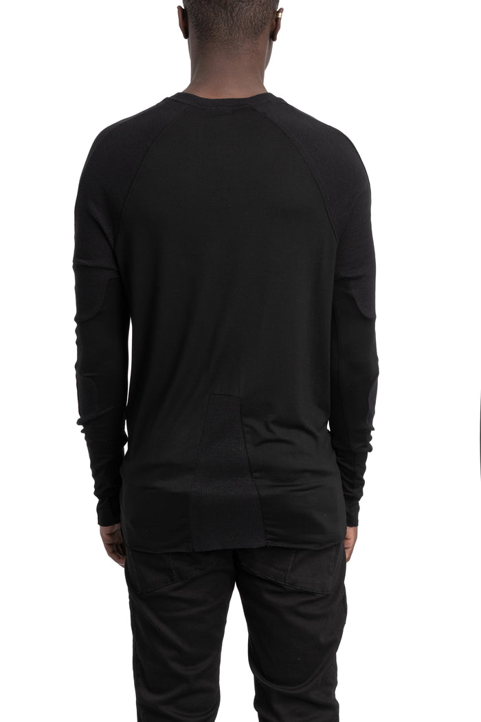 Thom Krom | SS26 - Contrast long sleeve tee, Black MTS941
