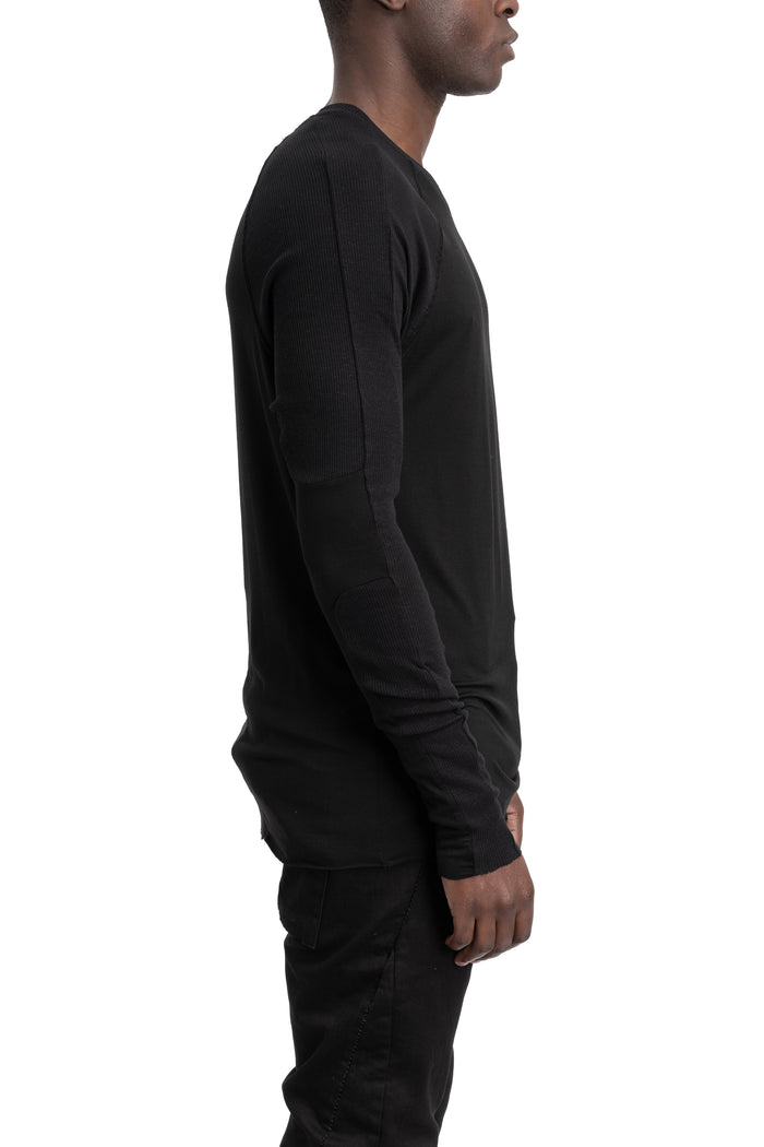 Thom Krom | SS26 - Contrast long sleeve tee, Black MTS941