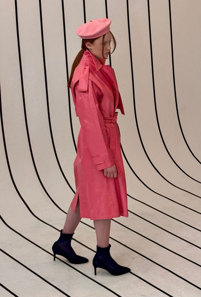 Bottega Veneta Convertible Crinkled Glossed - leather Trench Coat - Runway Catalog