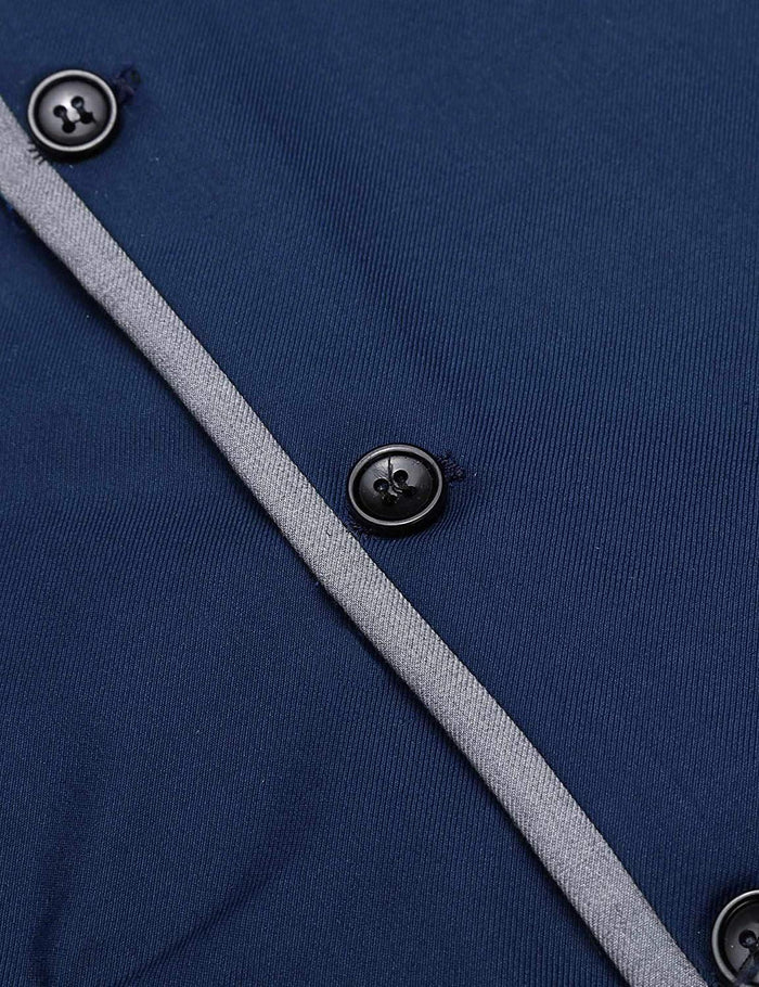 COOFANDY Chaleco de Traje para Hombre, Ajustado, para Negocios, Bodas, Chalecos, Chaleco