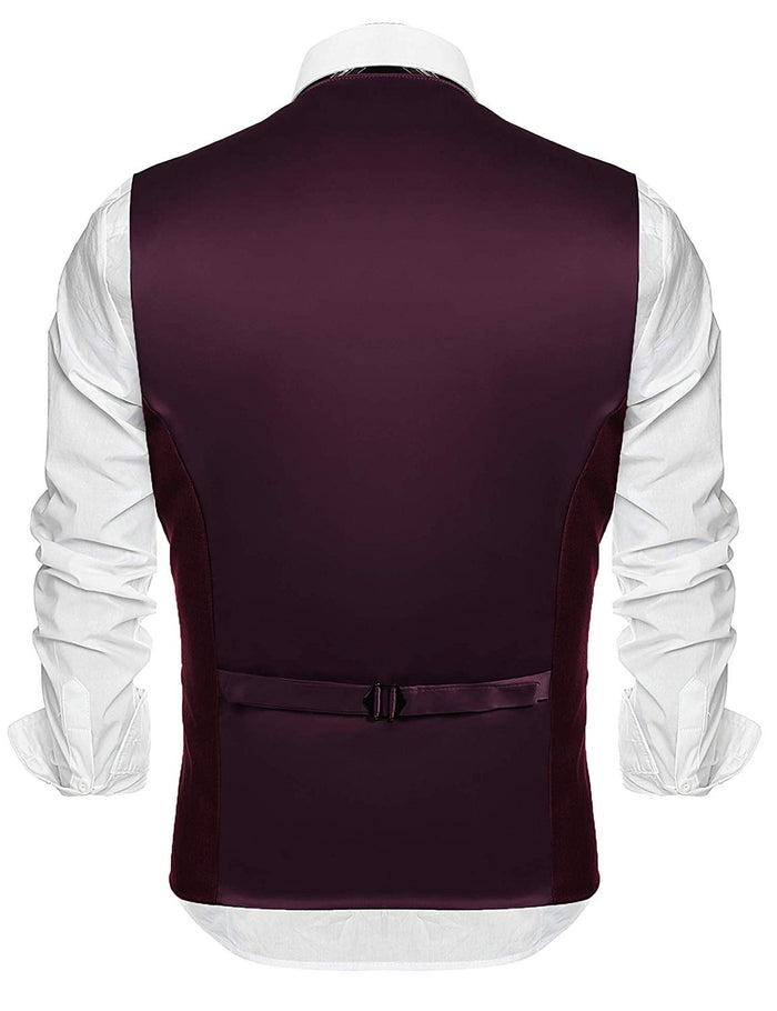 COOFANDY Chaleco de Vestir para Hombre, Estilo Formal, Ajustado, Chaleco