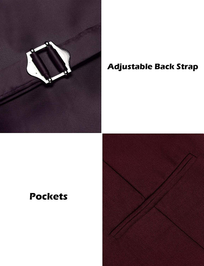 COOFANDY Chaleco de Vestir para Hombre, Estilo Formal, Ajustado, Chaleco
