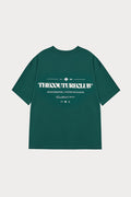 COPYRIGHT MULTI GRAPHIC T-SHIRT - FOREST GREEN