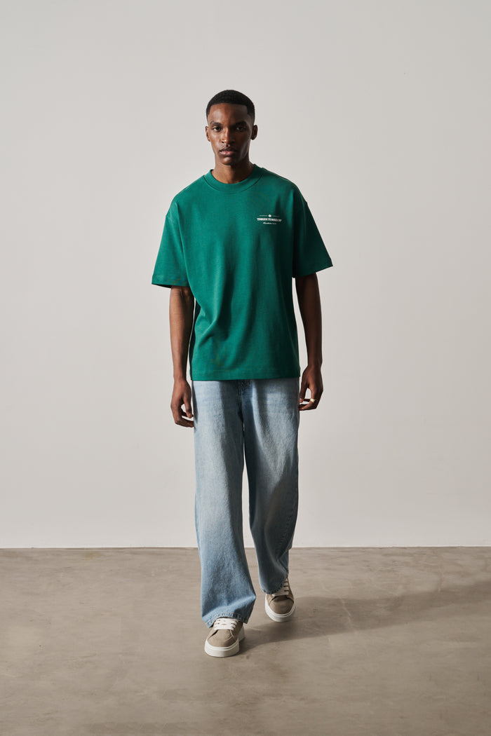COPYRIGHT MULTI GRAPHIC T-SHIRT - FOREST GREEN