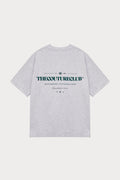 COPYRIGHT MULTI GRAPHIC T-SHIRT - GREY MARL
