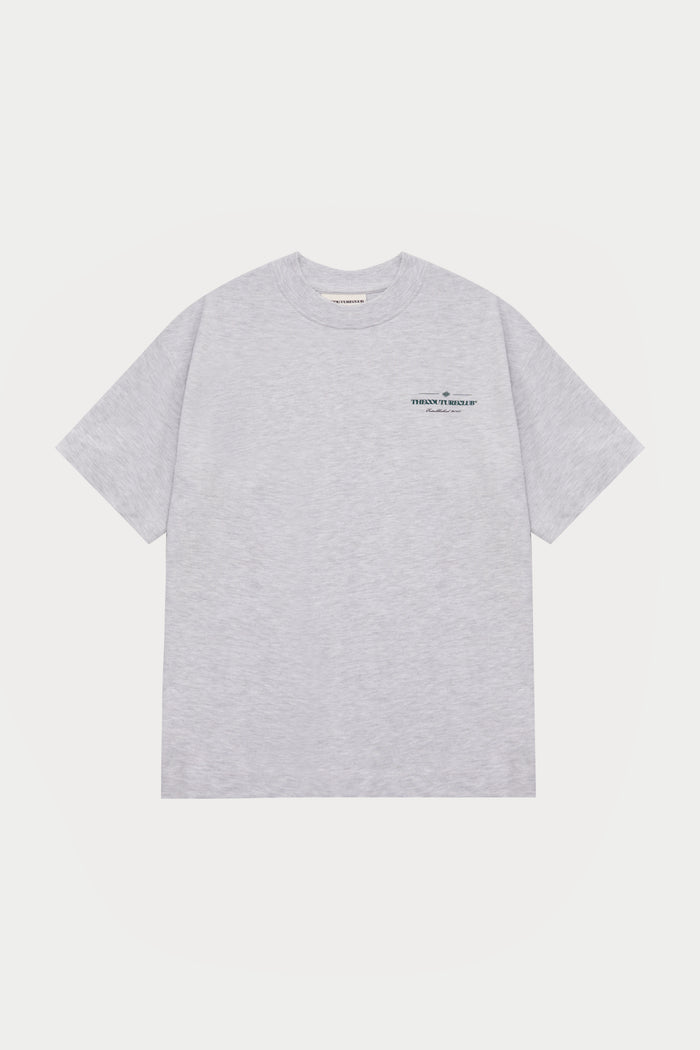 COPYRIGHT MULTI GRAPHIC T-SHIRT - GREY MARL