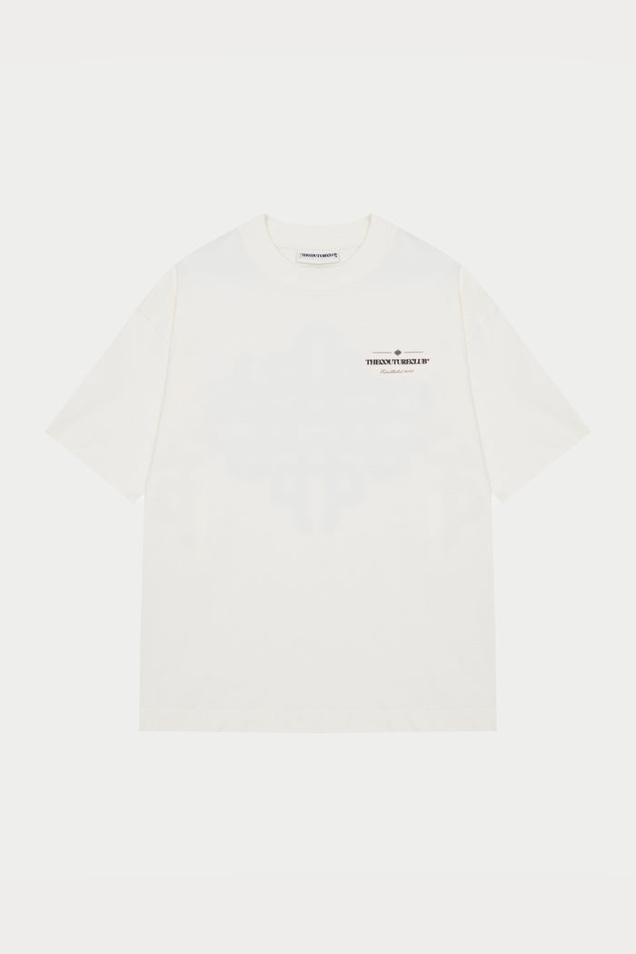 COPYRIGHT MULTI GRAPHIC T-SHIRT - OFF WHITE