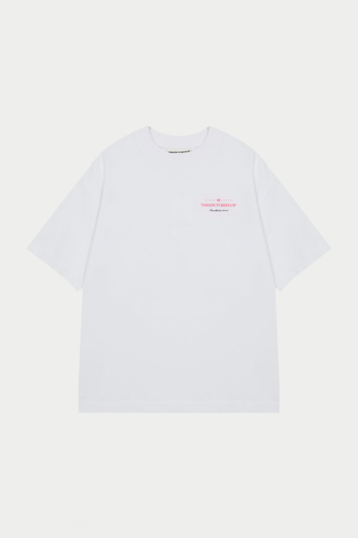 COPYRIGHT MULTI GRAPHIC T-SHIRT - PINK