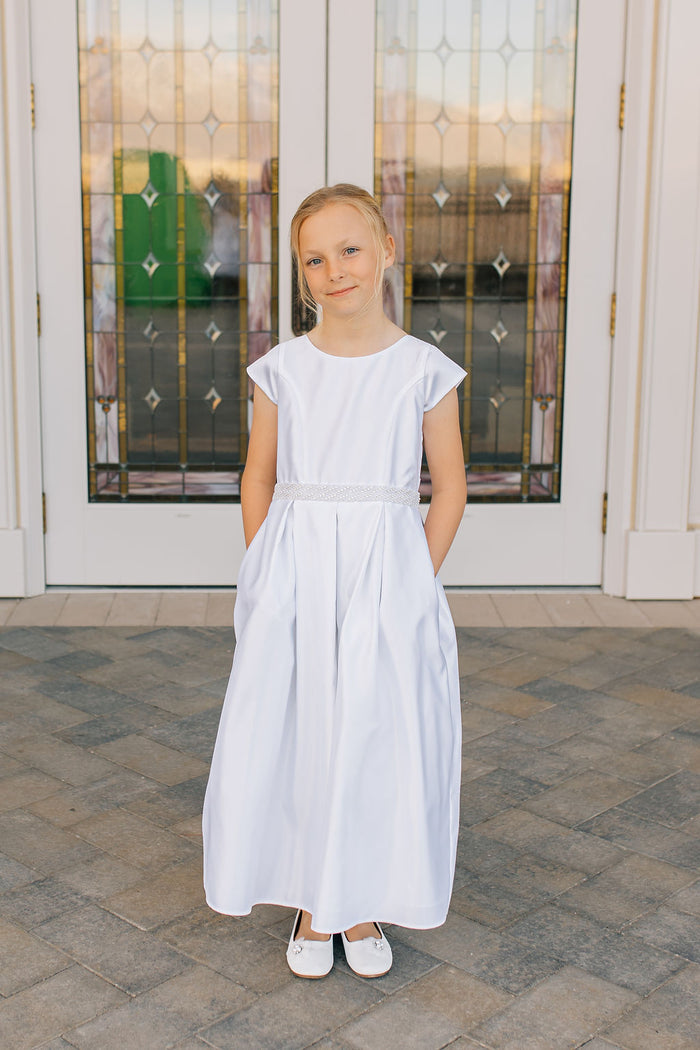 girl in white dress